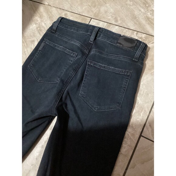 Paige Womens Washed Black Margot Ankle Skinny Jeans High Rise 28 - Picture 5 of 8